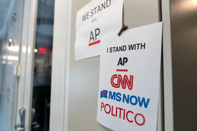 Trump administration's ban of three prominent news outlets from White House is in court